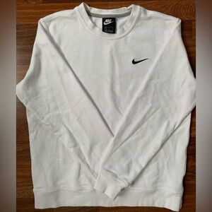 Nike Crewneck Sz Small/Medium Sweatshirt White with Black Nike Check- Never Worn